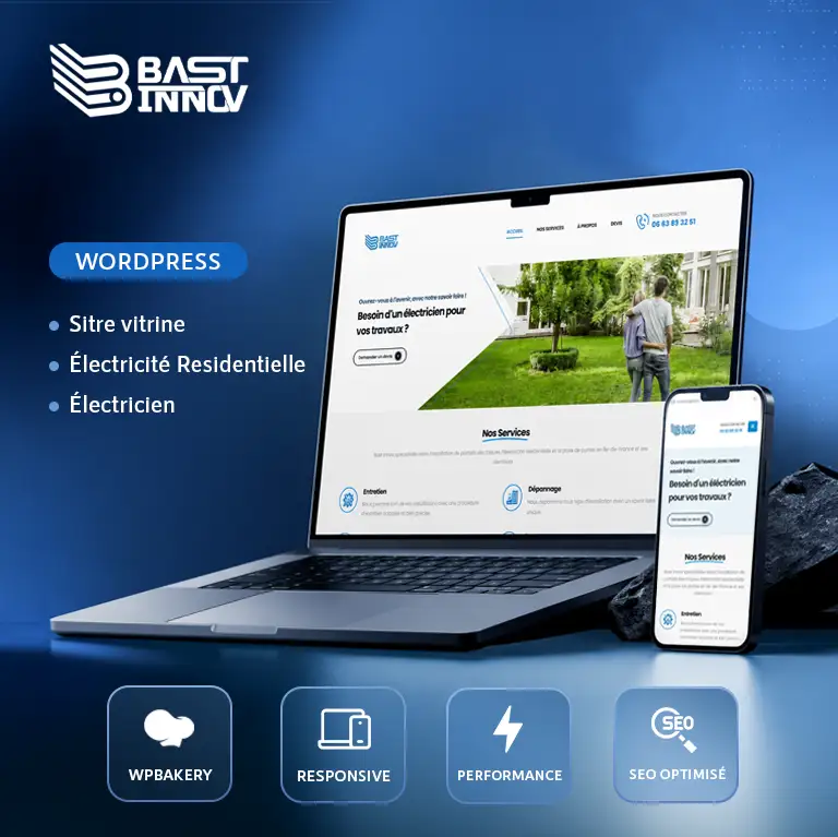 Création du site Bast Innov par Blean Studio